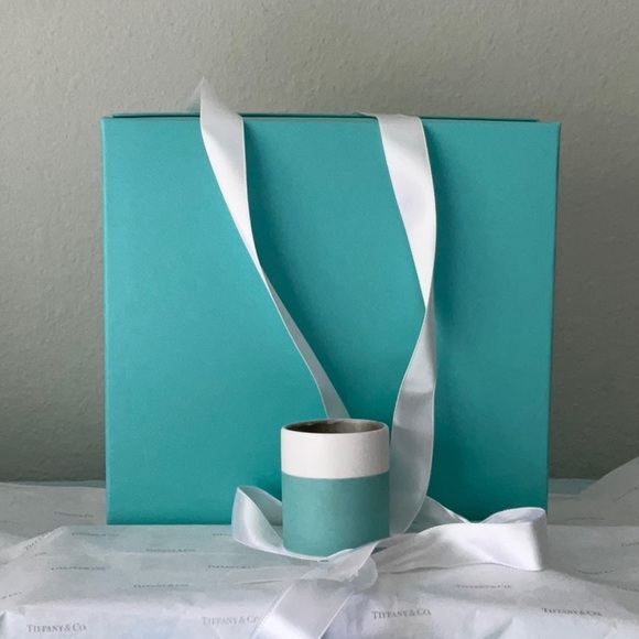 🕯 TIFFANY & CO. BLUE BOX & CANDLE VOTIVE HOLDER & RIBBON 🕯 - Picture 11 of 16